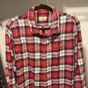 Marine Layer Classic red/white/blue flanel, size “Larger”